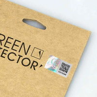 Étiquettes autocollantes de sécurité anti-contrefaçon 3D hologramme bon marché avec logo de code QR personnalisé