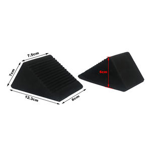 Butée de roue de voiture Pente de stationnement engrenage antidérapant Butée de roue en caoutchouc Accessoires de pneus Réparation de voiture Coussinet d'alignement de roue RV - Product Image 6