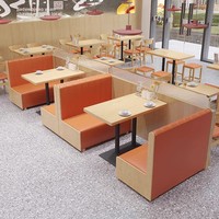 Combinaison Table et Chaises 4 Personnes Personnalisée, Style Moderne Minimaliste, en Bois Massif et Métal, pour Restaurant, Poisson Grillé, Crêperie, Café, Laiterie