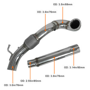 Tuyau de Descente pour Volkswagen <span class=keywords><strong>Golf</strong></span> <span class=keywords><strong>7</strong></span> <span class=keywords><strong>GTI</strong></span> MK7 A3 1.8T 2.0T Audi A3 Seat Leon en Acier Inoxydable Moteur EA888 Gen3 - Product Image 3