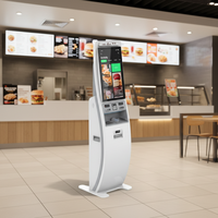 Système de point de vente (PDV) pour borne de commande et de paiement en libre-service en intérieur, prend en charge le paiement rapide pour les restaurants, lecteur de codes-barres sans argent liquide multiple