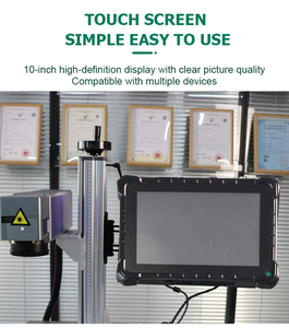 Machine de marquage laser à fibre sans erreur avec système de positionnement automatique CCD à mise au point automatique, marquage permanent clair, lampe LED en plastique - Product Image 5