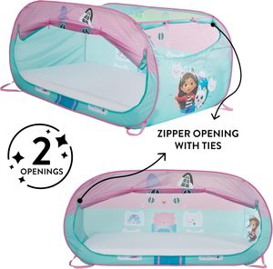 Casa de Juegos <span class=keywords><strong>Gabby</strong></span>'s <span class=keywords><strong>Dollhouse</strong></span> 2 en 1, Carpa de Tela para Niños, Cama Doble, Casa de Juegos Interior para Juego Imaginativo - Product Image 3