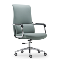 Chaise de bureau confortable en cuir de haute qualité avec inclinaison pivotante pour designer informatique mobilier bon marché à prix exécutif