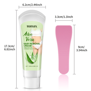 Sumax 120ml Trắng ống Aloe Vera tóc loại bỏ kem + scraper - Product Image 3