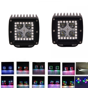 ไฟ LED บาร์สำหรับออฟโรด ADT ขนาด 22 นิ้ว 120 วัตต์ 72 โหมด แสงคอมโบแบบไหล เปลี่ยนสีได้ RGB - Product Image 4