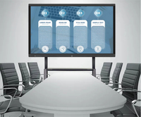 Tableau blanc interactif de 65 pouces, écran tactile, tableau blanc intelligent, écran plat interactif pour salle de classe, bureau, salle de conférence