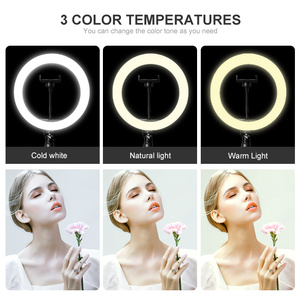 Éclairage annulaire LED à intensité variable CCT 3000K-6500K, éclairage annulaire de 10 pouces pour photographie et maquillage - Product Image 2