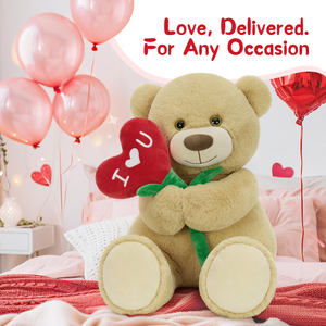 Oso <span class=keywords><strong>de</strong></span> Peluche con Ramo <span class=keywords><strong>de</strong></span> Corazones Romántico, <span class=keywords><strong>Regalo</strong></span> <span class=keywords><strong>para</strong></span> Novia o Novio, Símbolo <span class=keywords><strong>de</strong></span> Amor <span class=keywords><strong>para</strong></span> el Día <span class=keywords><strong>de</strong></span> San Valentín o Aniversario - Product Image 2