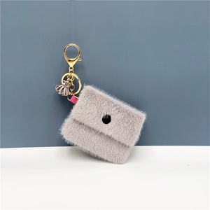 QYS Mini monedero llavero bolsa para llaves en colores pastel bolsa de almacenamiento para cables lindo billetera colgante - Product Image 4