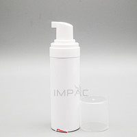 Flacon de nettoyant moussant pour le visage transparent et clair de 100 ml avec distributeur de mousse, emballage de 50 ml