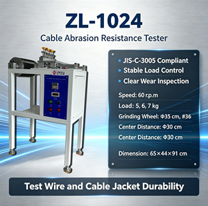 เครื่องทดสอบความทนทานต่อการขัดถูของสายไฟและสายเคเบิล JIS C3005 |   เครื่องทดสอบความทนทานต่อการสึกหรอของสายไฟ เครื่องทดสอบความทนทานต่อการขีดข่วนของสายเคเบิล - Product Image 3