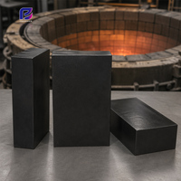 Ladrillo de Magnesia Carbonada de Alta Densidad con Resina Adhesiva 95% MgO, Resistente a Impactos Térmicos, para Revestimiento de Hornos Convertidores y de Ollas de Acero