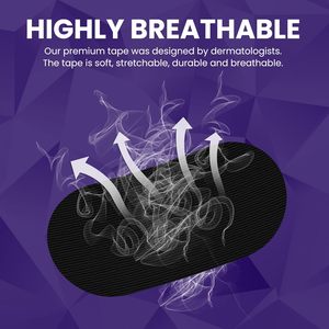 2024新设计定制徽标印刷医疗苗条停止打鼾更好的呼吸嘴条胶带用于睡眠贴片嘴条 - Product Image 4