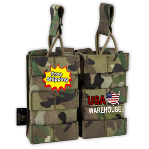 USA Warehouse KRYDEX maget taktis kantung <span class=keywords><strong>Molle</strong></span> ganda senter sarung alat Organizer kantong pemegang - Product Image 1