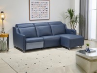 Canapé de salon moderne en cuir véritable de haute qualité pour villa, fauteuil inclinable électrique de cinéma avec appui-tête réglable