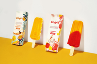 Sachet d'emballage personnalisé imprimé pour bâtonnets glacés, scellage arrière, en feuille plastique, pour fruits, crèmes glacées, bâtonnets glacés et aliments surgelés