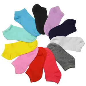 Meias femininas curtas, meias para mulheres, verão, popular, respirável, sem show, meias de doces, boas, coloridas, moda de algodão