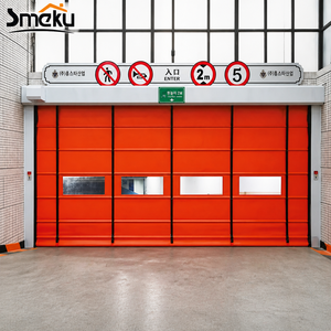 <span class=keywords><strong>Porte</strong></span> à enroulement rapide professionnelle avec toile en PVC et barres de support pour projets logistiques d'atelier - Product Image 2