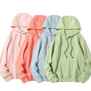 18 colors warm fleece super quality unisex men's women blank casual oem logo custom sports pullover hoodie hoodies