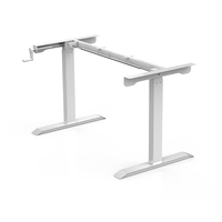 Ensemble de bureau en métal avec manivelle à main, cadre de Table réglable à hauteur, pratique et pas cher
