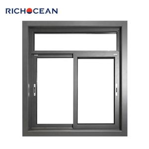 Fenêtres Coulissantes de Maison en Aluminium NFRC Coupe-Vent à Double Vitrage Trempé avec Moustiquaire pour le Gros - Product Image 5