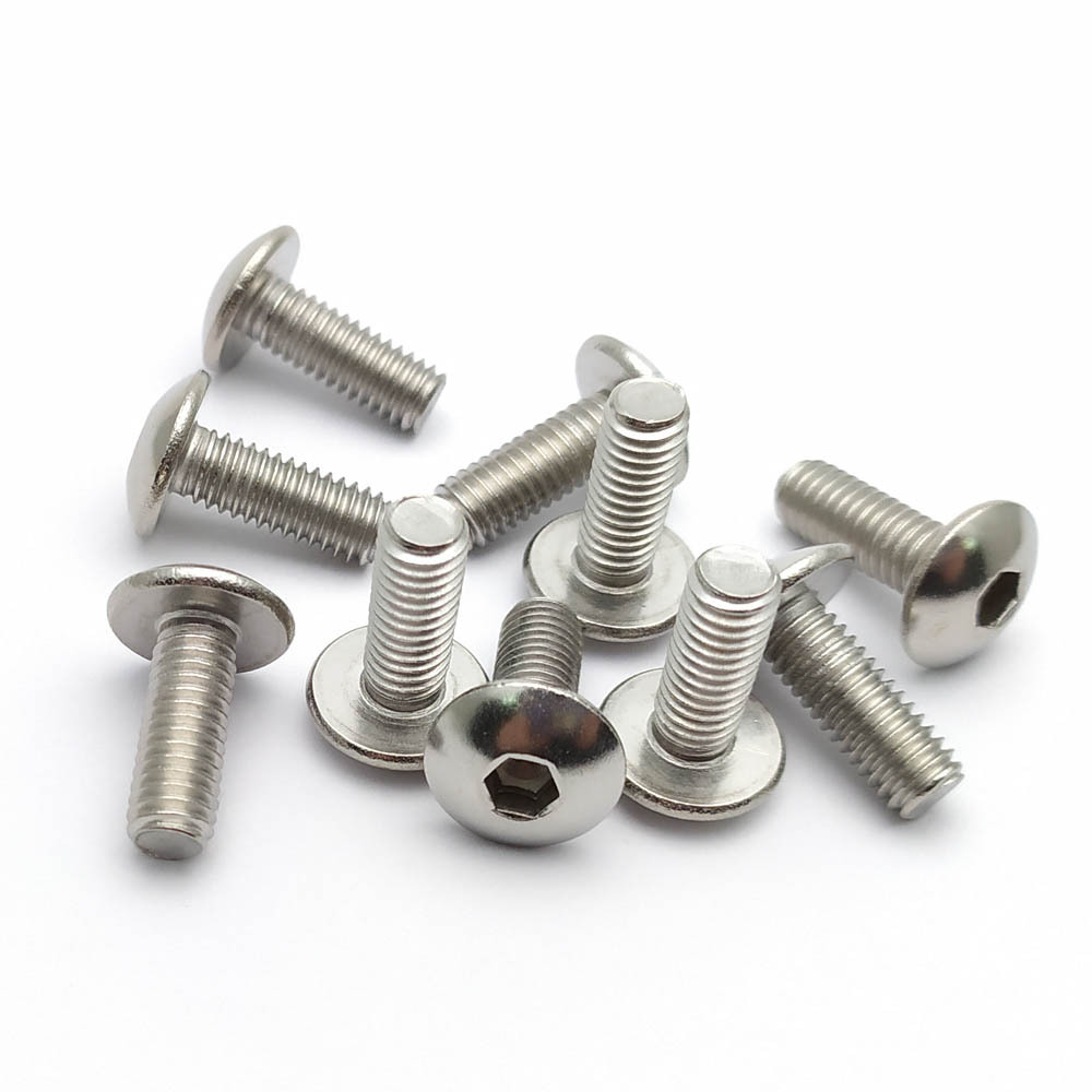 CSeao 8-Pack M6x16mm Battery Terminal Screws – 304 Stainless Steel Bolts With Square Nuts, Flat & Spring Washers For Motorcycle & Furniture