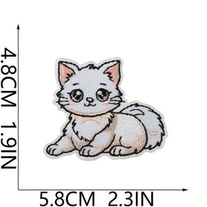 New Hot Embroidery Iron on Cute Various <b>cat</b> Pet Patch <b>for</b> Clothes Bag Decoration - Product Image 3