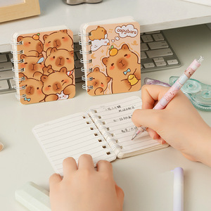 Cuaderno Espiral Kapibala A7 Mini de Bolsillo, Diario Lindo con Páginas Rayadas, Cubierta Gruesa con Impresión Digital - Product Image 2