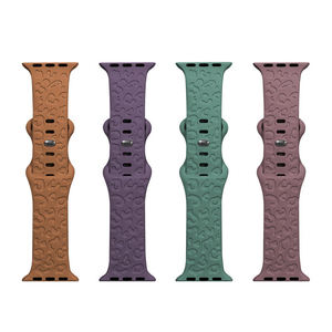 EASILIFE-Correa de silicona para reloj deportivo inteligente con estampado de leopardo suave multicolor, correa de reloj de silicona blanca y rosa de 49mm para <span class=keywords><strong>Apple</strong></span> - Product Image 1