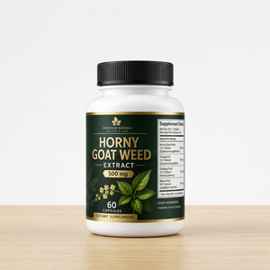 Extrait de Goat Weed amer 500 mg Complément alimentaire 60 capsules végétariennes Formule à base de plantes - Product Image 4