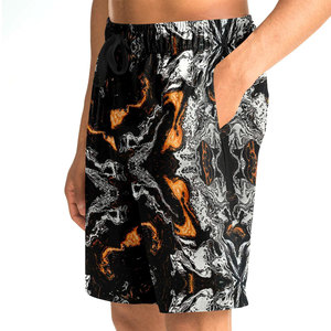 LOW MOQ Wholesale <b>Men</b> Swimming Shorts In Solid Color <b>Men</b> Casual Sublimation Printed 100% Polyester Swim <b>Trunks</b> - Product Image 4