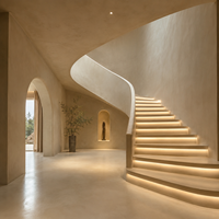 Microciment prêt à l'emploi facile à appliquer pour murs intérieurs, sols, plafonds, imperméable, sans joint, revêtement décoratif en micro-béton
