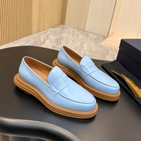 Mocassins en cuir de marque de créateur, chaussures plates habillées, style italien, décontracté chic, bureau, style italien original, luxe, taille Bia 48