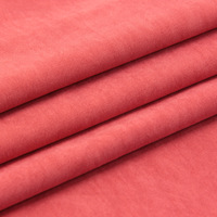 Tissu sergé en polyester respirant de qualité supérieure 100 % polyester effet peau de pêche pour pantalons de plage et vêtements teints