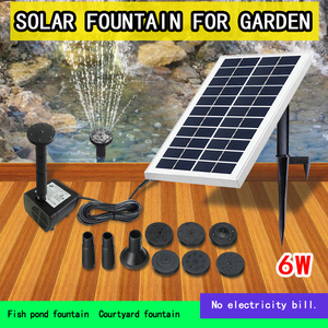 6W pompa di <span class=keywords><strong>acqua</strong></span> <span class=keywords><strong>solare</strong></span> per il giardino fontana Mini fontana <span class=keywords><strong>solare</strong></span> <span class=keywords><strong>verde</strong></span> foglia di loto fontana <span class=keywords><strong>solare</strong></span> decorazione esterna per il bagno di uccello - Product Image 2