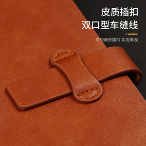 High-end Styles A5 Size PU Leather Notebook Loose Leaf Binding <strong>Work</strong> <strong>Diary</strong> for Business Custom Logo - Product Image 5