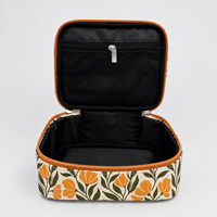 Trousse de Voyage Cosmétique en Nylon avec Logo Personnalisé, Sac Organisateur de Maquillage avec Poignée et Fermeture Éclair pour Articles de Toilette et Essentiels de Beauté - Fournisseur d'Usine