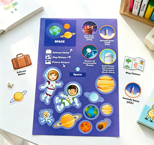 Autocollants en vinyle pour enfants, parfaits pour la décoration de carnets, les projets scolaires, les tableaux de récompenses, les cartes, les activités créatives et éducatives - Product Image 1