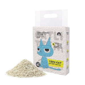 Lettiera ecologica <span class=keywords><strong>per</strong></span> <span class=keywords><strong>gatti</strong></span> a base vegetale da 6l nuova lettiera di Tofu aggiornata con ingredienti di sabbia di mais e soia amido lavabili - Product Image 5