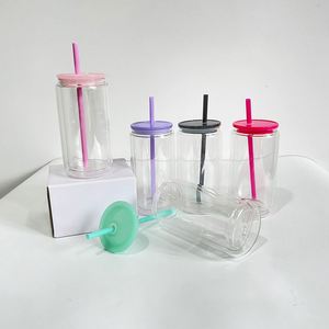 Vaso Transparente de 12oz/15oz para Café Helado, Refrescos, Cerveza y Vino, Tipo Bola de Nieve, para Impresión en Caliente, Listo para Enviar - Product Image 4
