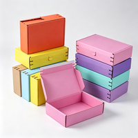 Boîte en carton ondulé personnalisée, boîte à courrier carrée, boîte pliante en carton pour vêtements, boîte pliante pour chaussures, cosmétiques, jouets
