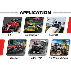 2インチ KYOSTAR レーシングカー用安全ベルト/安全ハーネス、超ソフトヘビーデューティーショルダーパッド付き、4点式、レッド - Product Image 3