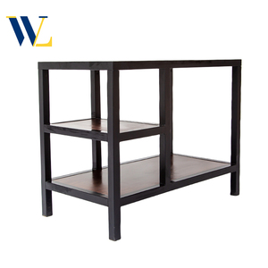 Bàn học gỗ màu đen 3 lớp hiện đại với giá sách Bàn 3 lớp thời trang cho siêu thị phòng học với các nhu cầu khác nhau - Product Image 3