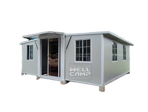 WELLCAMP 热销20英尺40英尺预制可扩展钢制集装箱房屋可折叠豪华别墅小型房屋2-3卧室房屋 - Product Image 1