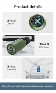 DELNAHUWI - Filtro de Agua Portátil para Exteriores, para Acampar, Hacer Senderismo, Supervivencia, Purificador de Agua - Product Image 3