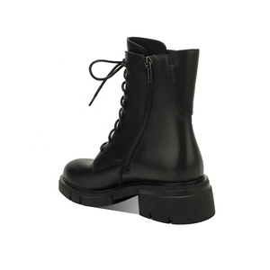 <span class=keywords><strong>Bottines</strong></span> <span class=keywords><strong>Chelsea</strong></span> formelles pour femmes Moncheer, style western, élégantes, à lacets, avec boucle latérale, fermeture éclair, talon épais, légères, antidérapantes, rehaussantes - Product Image 4