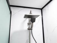 Maison conteneur extensible 20 pieds 40 pieds avec double aile pliable, structure renforcée, pour 3 chambres et 1 salle de bain