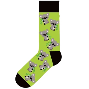 <span class=keywords><strong>Chaussettes</strong></span> pour hommes en coton peigné, <span class=keywords><strong>fantaisie</strong></span>, amusantes, colorées, à motif koala mignon, décontractées - Product Image 5