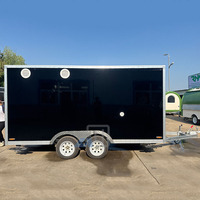 Remorque alimentaire personnalisée de type britannique avec cuisine complète, camion de restauration commercial de rue, chariot alimentaire extérieur isolé